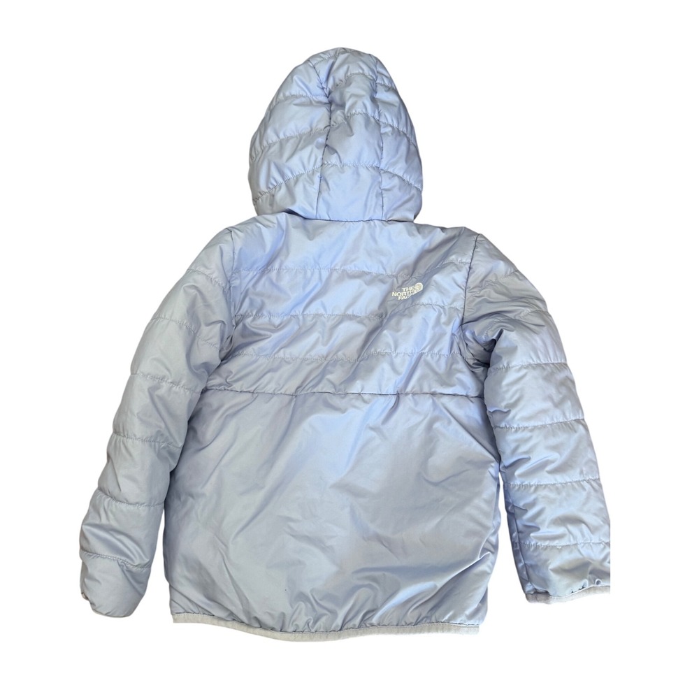 The North Face Toddler Reversible Andes Puffer Jacket Purple Lavender 5T Winter - Picture 2 of 8